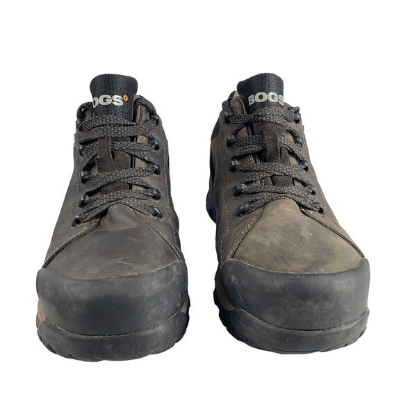 BOGS Mens Foundation Low 72235CT-200 Waterproof Work Boots Brown Leather SIZE 10 - Picture 12 of 12